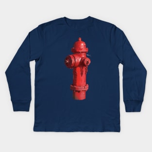 Fire Hydrant Kids Long Sleeve T-Shirt